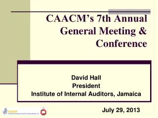 CAACM’s 7th Annual General Meeting &amp; Conference