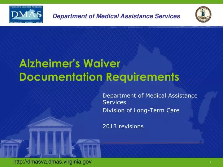 alzheimer s waiver documentation requirements
