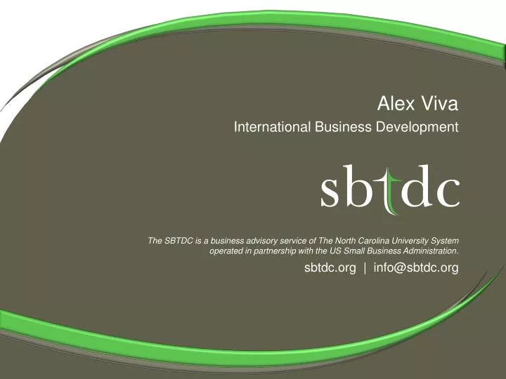 alex viva international business development