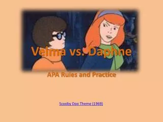 Velma vs. Daphne