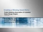 Crafting a Successful Entry for the Lantern Awards in Public Relations - slide 1
