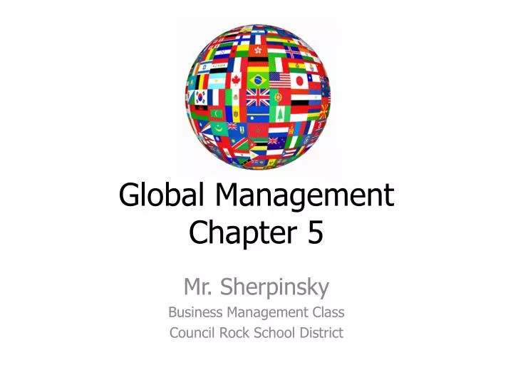 global management chapter 5