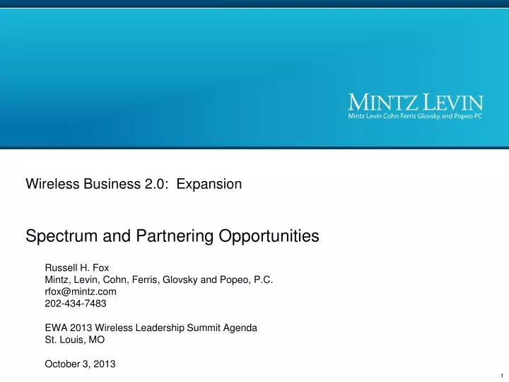 wireless business 2 0 expansion