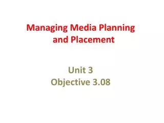 Unit 3 Objective 3.08