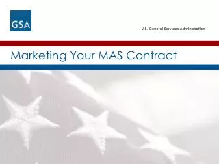 Marketing Your MAS Contract
