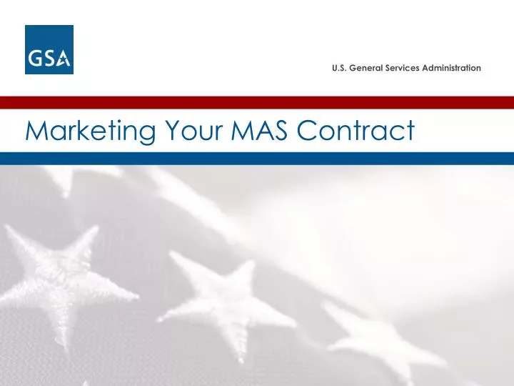 marketing your mas contract