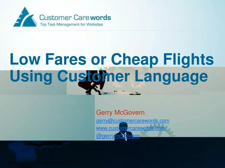 low fares or cheap flights using customer language