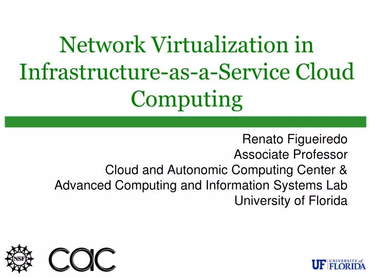 network virtualization in infrastructure as a service cloud computing