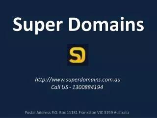 Super Domains
