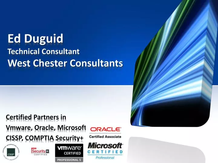 ed duguid technical consultant west chester consultants