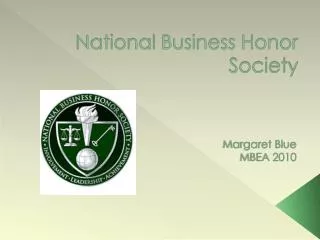 National Business Honor Society