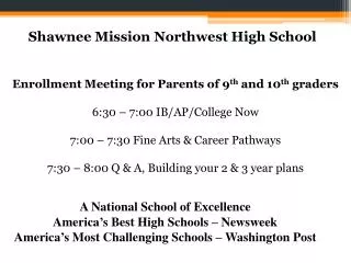 Shawnee Mission Northwest High School