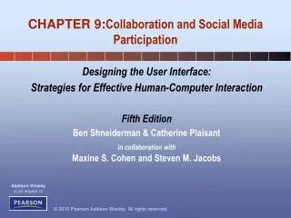 CHAPTER 9: Collaboration and Social Media Participation