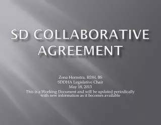 SD Collaborative Agreement