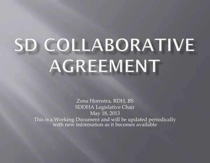 sd collaborative agreement