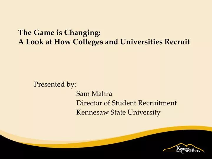 the game is changing a look at how colleges and universities recruit