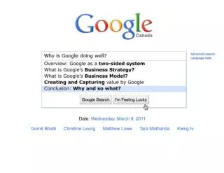 Hypothesis: Google as a System