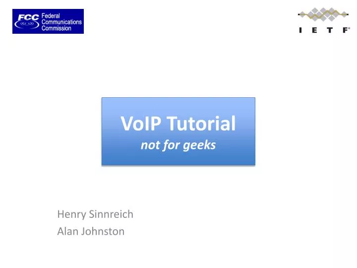voip tutorial not for geeks