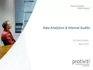 Data Analytics &amp; Internal Audits