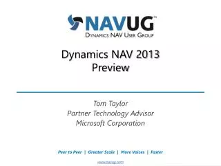 Dynamics NAV 2013 Preview