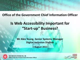 Is Web Accessibility Important for “Start-up” Business?