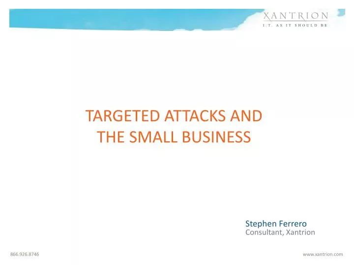 targeted attacks and the small business