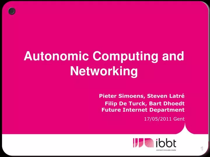 autonomic computing and networking