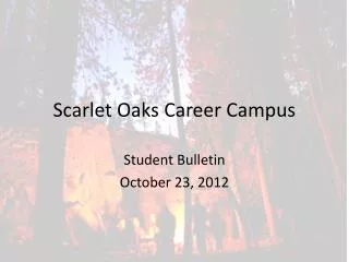Scarlet Oaks Career Campus