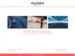 Altai Technologies The Super WiFi Company – Corporate Introduction - slide 1