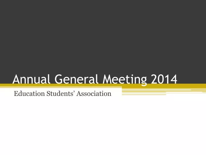 annual general meeting 2014