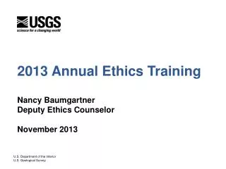 2013 Annual Ethics Training