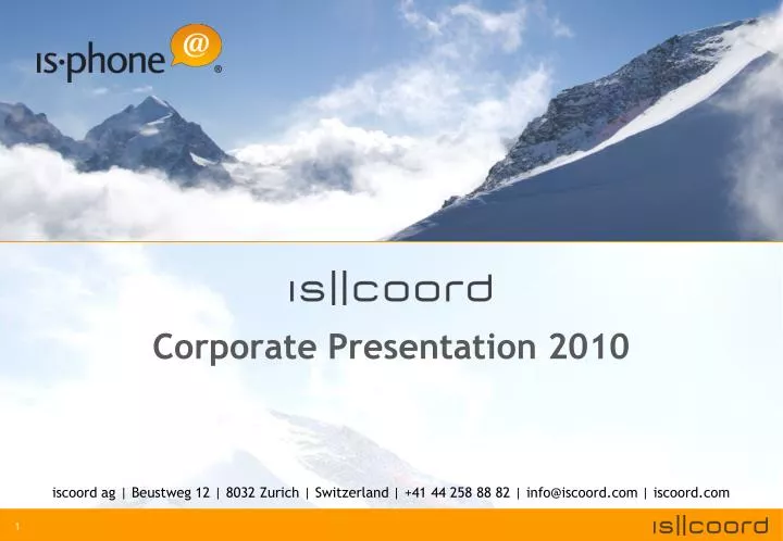 corporate presentation 2010
