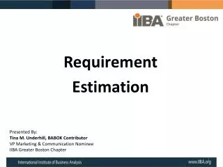 Requirement Estimation