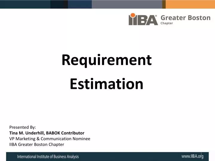 requirement estimation