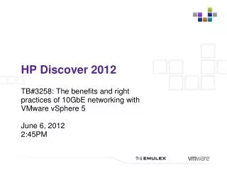 HP Discover 2012