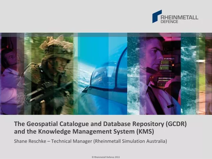 the geospatial catalogue and database repository gcdr and the knowledge management system kms