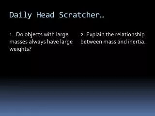 Daily Head Scratcher…