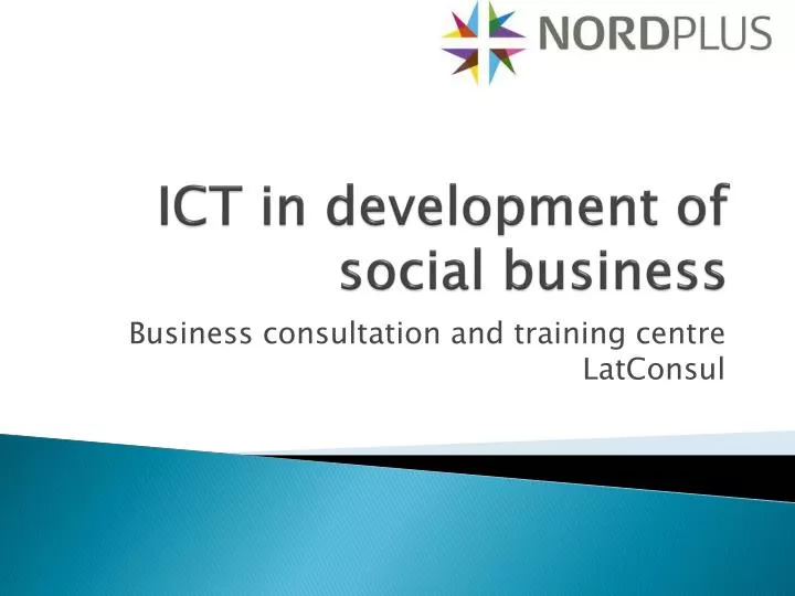 ict in development of social business