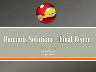 Dunamis Solutions - Final Report