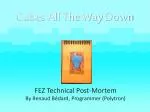 FEZ Technical Post-Mortem: Insights from Development to Collision Management - slide 1