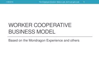 Worker Cooperative Business Model