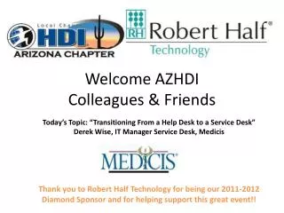 Welcome AZHDI Colleagues &amp; Friends