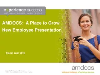 AMDOCS: A Place to Grow New Employee Presentation