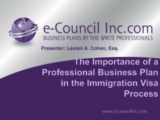 The Importance of a Professional Business Plan in the Immigration Visa Process