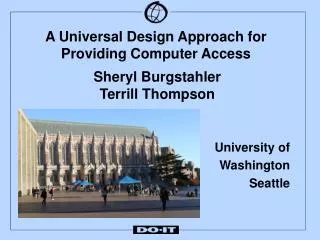A Universal Design Approach for Providing Computer Access