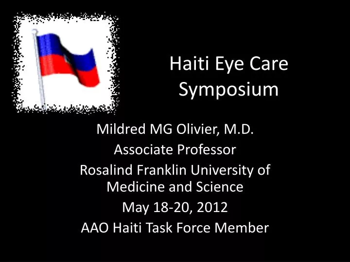 haiti eye care symposium