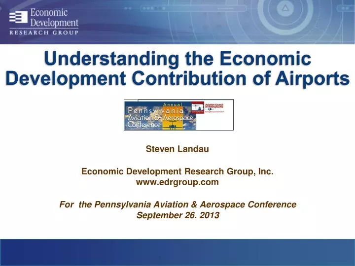 understanding the economic development contribution of airports
