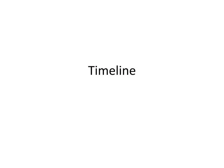 timeline