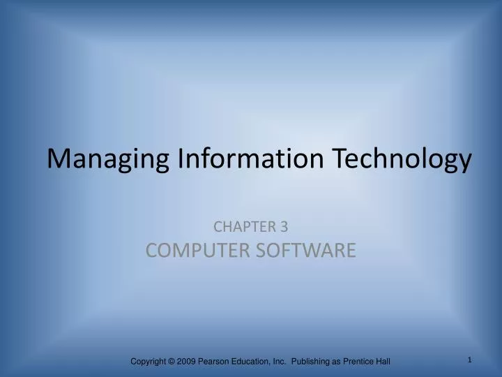 managing information technology
