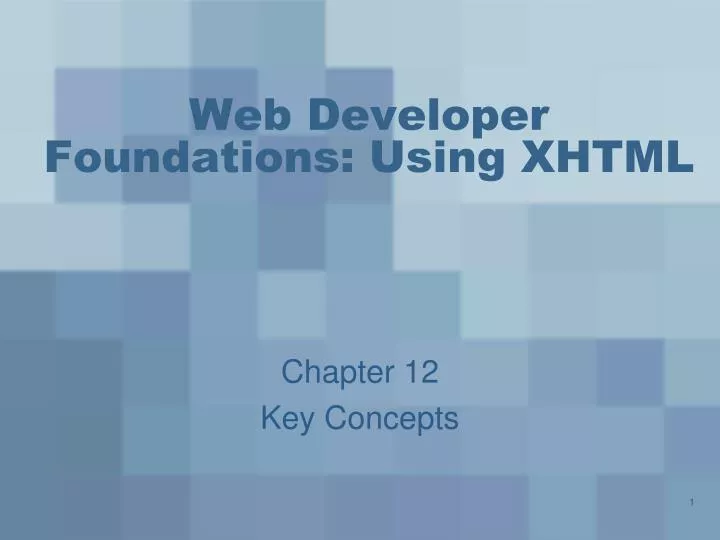 web developer foundations using xhtml